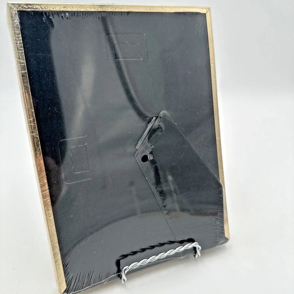 Vintage 5x7 Shadow Box Picture Frame Gold Tone Metal Intercraft